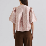 Malina Cleo Blouse - Beige Leo