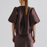 Malina Cleo Blouse - Chocolate
