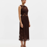 Malina Desire Midi Dress - Espresso