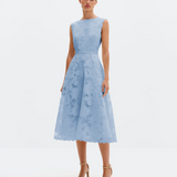 Malina Elin Midi Dress - Sky