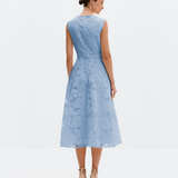 Malina Elin Midi Dress - Sky