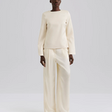 Malina Elna Bow Detailed Top - Vanilla