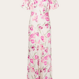 Malina Freja Pouf Sleeve Maxi Dress - Tulip Pink