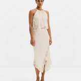 Malina Heylin Midi Skirt - Pearl