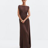 Malina Jacqueline Maxi Dress - Chocolate