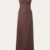 Malina Jacqueline Maxi Dress - Chocolate