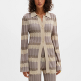 Malina Linnea Cardigan - Multi Taupe