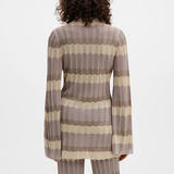 Malina Linnea Cardigan - Multi Taupe
