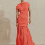 Malina Loana Maxi Dress - Coral