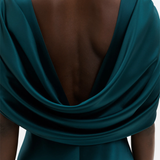 Malina Louise Draped Back Maxi Dress - Teal