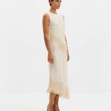 Malina Lovis Midi Dress - Pearl