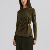 Malina Mailey Top - Olive