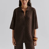 Malina Moa Knitted Shirt - Chocolate