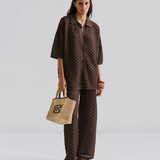 Malina Moa Knitted Shirt - Chocolate
