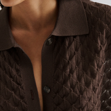 Malina Moa Knitted Shirt - Chocolate