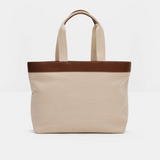 Malina Monogram Grand Canvas Tote - Light Taupe