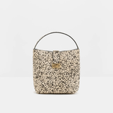 Malina Monogram Leather Bucket Bag - Shaded Dot