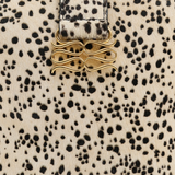 Malina Monogram Leather Bucket Bag - Shaded Dot