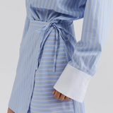 Malina Portea Mini Dress - Light Blue Stripe