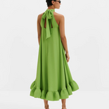 Malina Sabrina Midi Dress - Lime