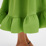 Malina Sabrina Midi Dress - Lime