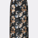 Malina Sanna Straight Sheer Midi Skirt - Dark Blooms