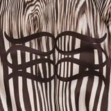 Malina Silk Twill Fringe Scarf - Moire