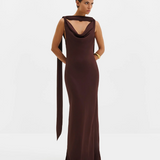 Malina Vida Maxi Dress - Espresso