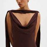 Malina Vida Maxi Dress - Espresso