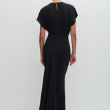 Matteau Bias Midi Tee Dress - Black