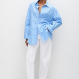 Matteau Classic Stripe Shirt - Capri Stripe