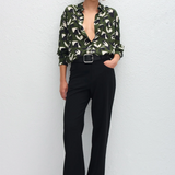 Matteau Long Sleeve Silk Shirt - Agave