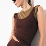 Nagnata Avika Wool Tank - Mulberry