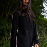 Nagnata Brushed Alpaca Sweater - Black