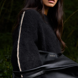 Nagnata Brushed Alpaca Sweater - Black