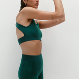 Nagnata Cross Back Wool Bralet - Kelp