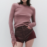 Nagnata Essentials Long Sleeve Top - Rose