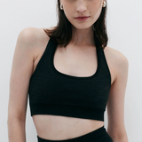Nagnata Halter Wool Bralet - Obsidian