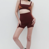 Nagnata Organic Colour Block Bralet - Mulberry
