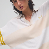 Nagnata Organic Ivy Crop Polo - Vanilla