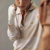 Nagnata Organic Ivy Crop Polo - Vanilla