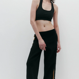 Nagnata Organic Side Snap Track Pant - Black