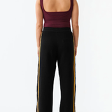 Nagnata Organic Side Snap Track Pant - Black