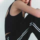 Nagnata Soma Rainbow Stripe Pant - Black