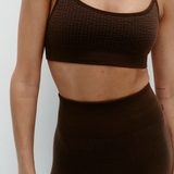 Nagnata Textured Ballet Wool Bralet - Bark