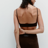 Nagnata Textured Ballet Wool Bralet - Bark