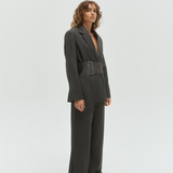 One Of Others Margot Blazer - Grey Pinstripe