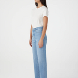 Outland Denim Zoe High Straight Jean - Kingfisher