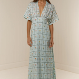 Palm Noosa Jasmine Dress - Calypso Tile