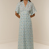 Palm Noosa Jasmine Dress - Calypso Tile